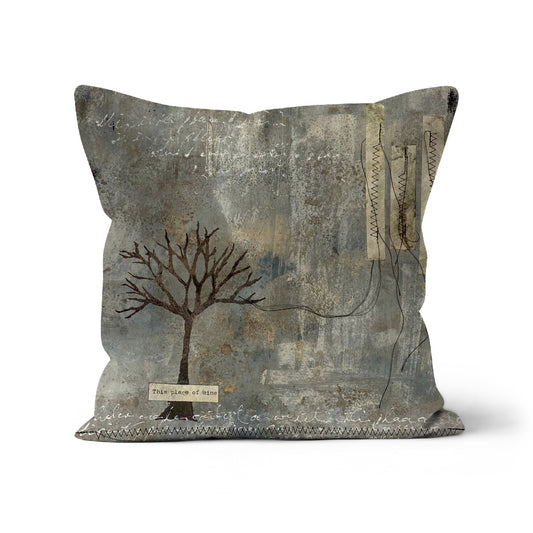 Lynne Moncrieff design - 'This place of mine'  Cushion
