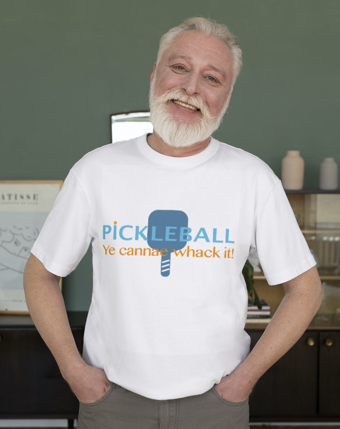 Pickleball T-Shirt - "Ye cannae whack it!" unisex heavy cotton in various sizes