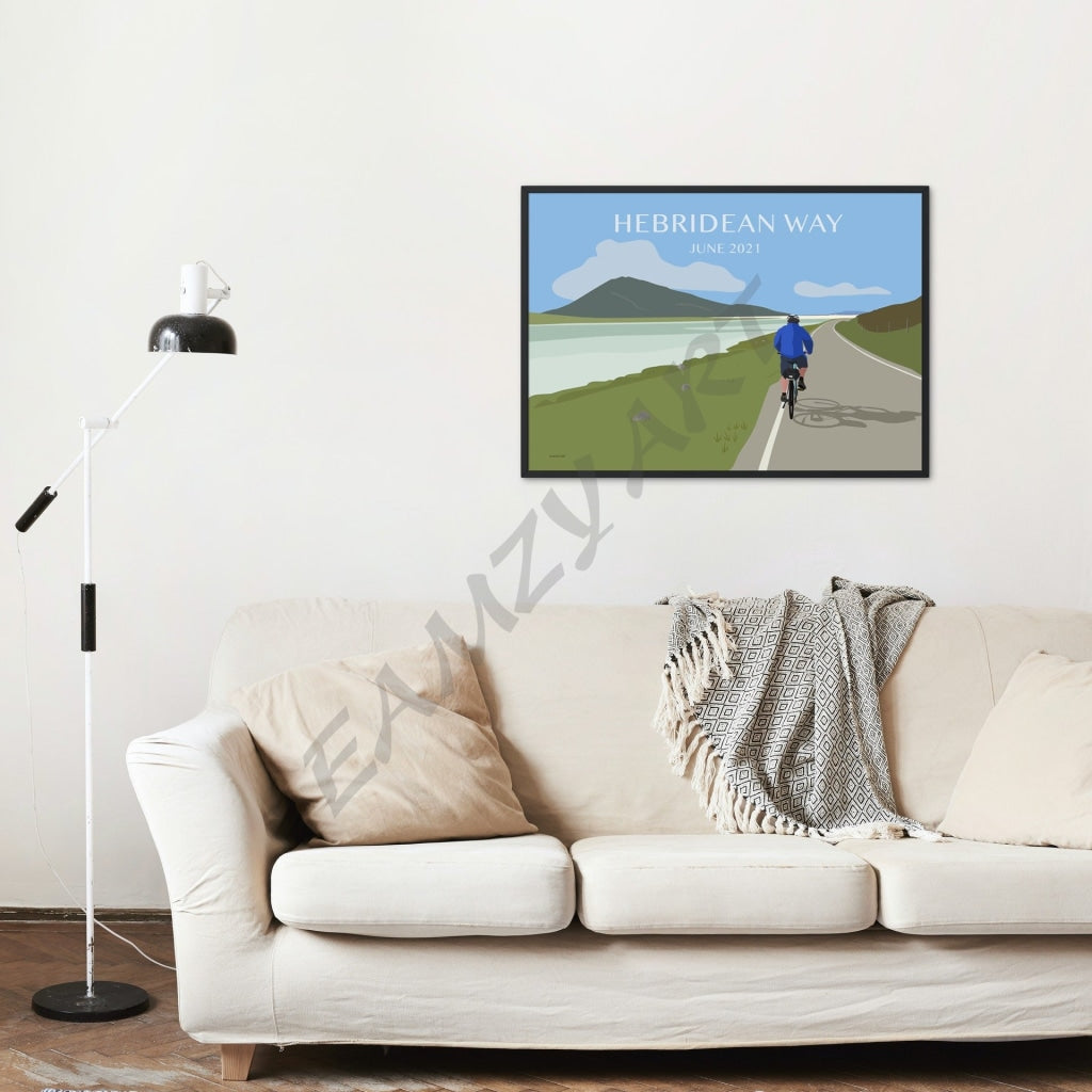 Hebridean Way In Scotland Art Poster - Customise It! Add Your Own Text Or Have Us Add You To The