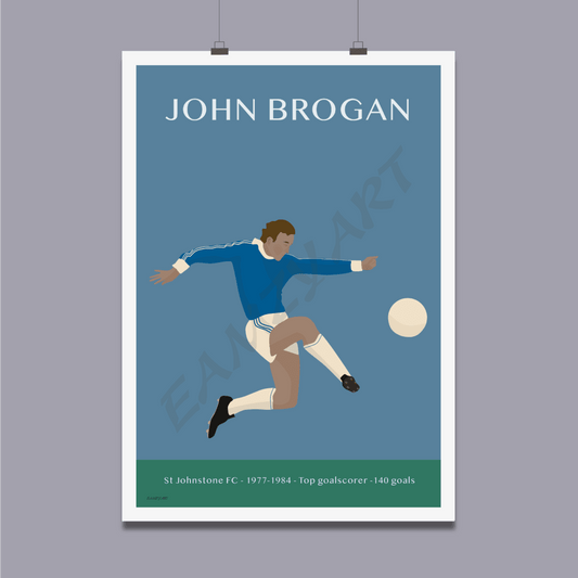 John Brogan St Johnstone Fc Leading Goalscorer With 140 Goals (1977- 1984). Brogie Was Always A Fans