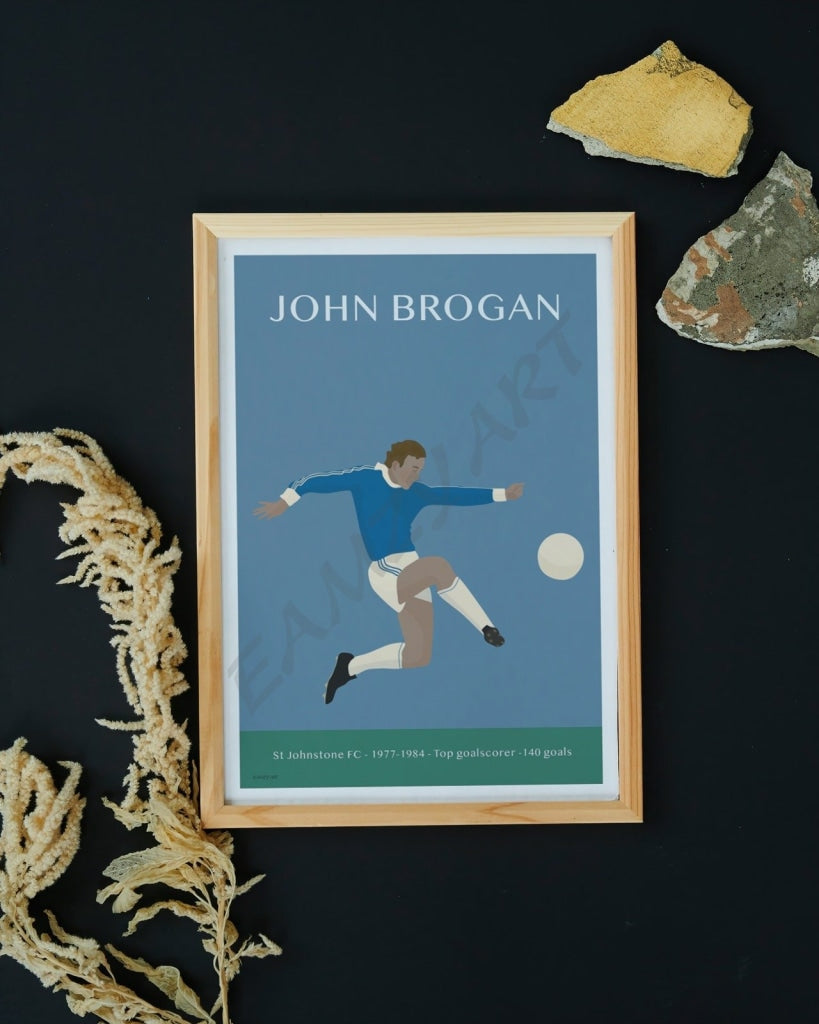 John Brogan St Johnstone Fc Leading Goalscorer With 140 Goals (1977- 1984). Brogie Was Always A Fans
