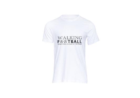 Walking Football  - "More than a walk in the park!" unisex heavy cotton t-shirt in various sizes