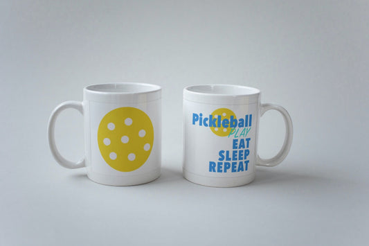 Pickleball Play, Eat, Sleep, repeat Mug