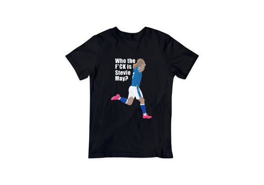 Who the F*CK is Stevie May? t-shirt - St Johnstone Club Legend - unisex fit