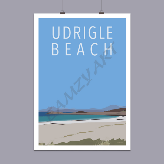 Udrigle Beach Art Poster Collectibles